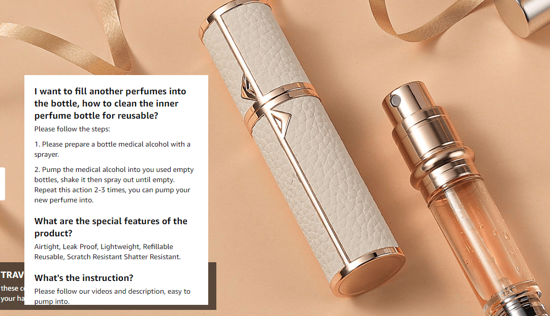 PSLZW003BW   portable perfume bottle, 8ml luxury perfume bottle, 2pc combination sales with black + white magnetic leather leak-proof Refillable perfume bottle perfume atomizer travel mini