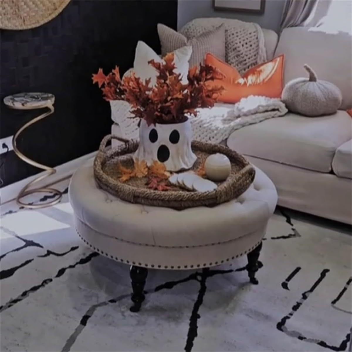 1Pc Resin Ghost Bucket Vase, Cute Virus Ghost Bucket, Christmas Festival Home & Kitchen Decor